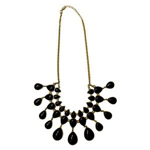 Women’s Black And Gold Super Lux & Regal Necklace. Super Stylish & Versatile.